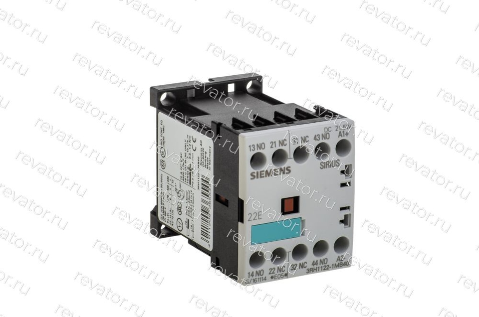 СНЯТ С ПРОИЗВОДСТВА: Пускатель 24VDC 10А 3RH1122-1MB40 Siemens
