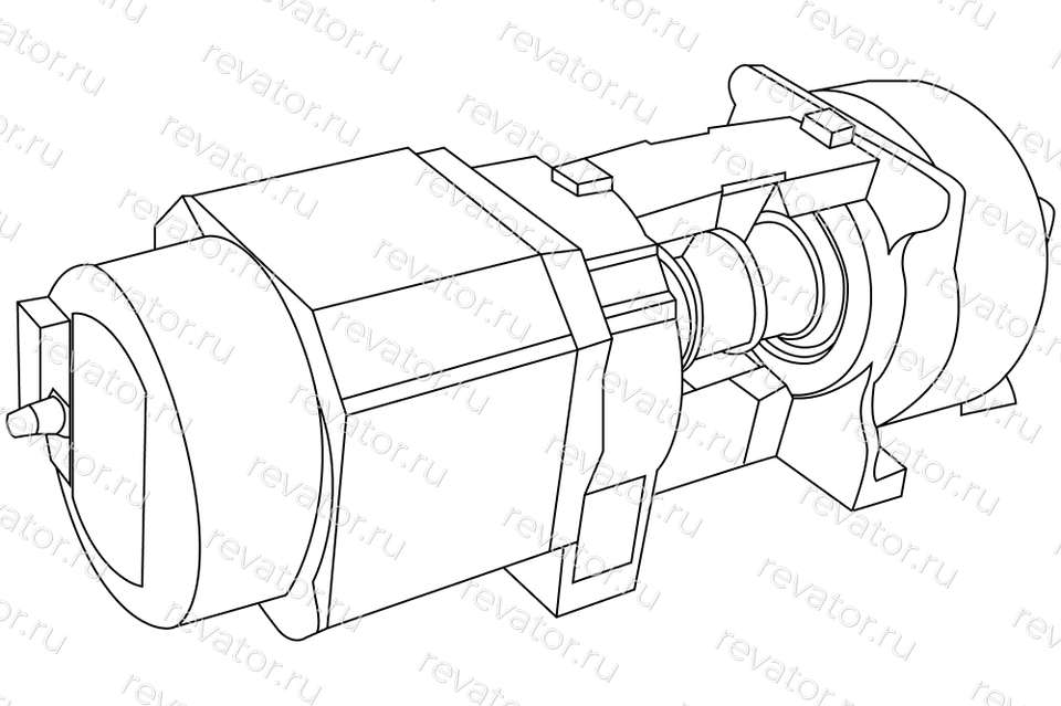 уцененный: Лебедка Gen2 V=1,0м/с Q=680кг AAA20220AL14 Otis
