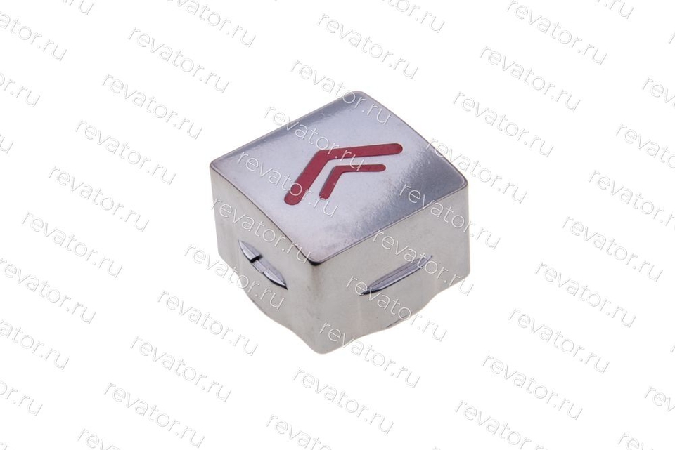 Толкатель (накладка) модуля кнопочного "стрелка" квадратный красный Sigma