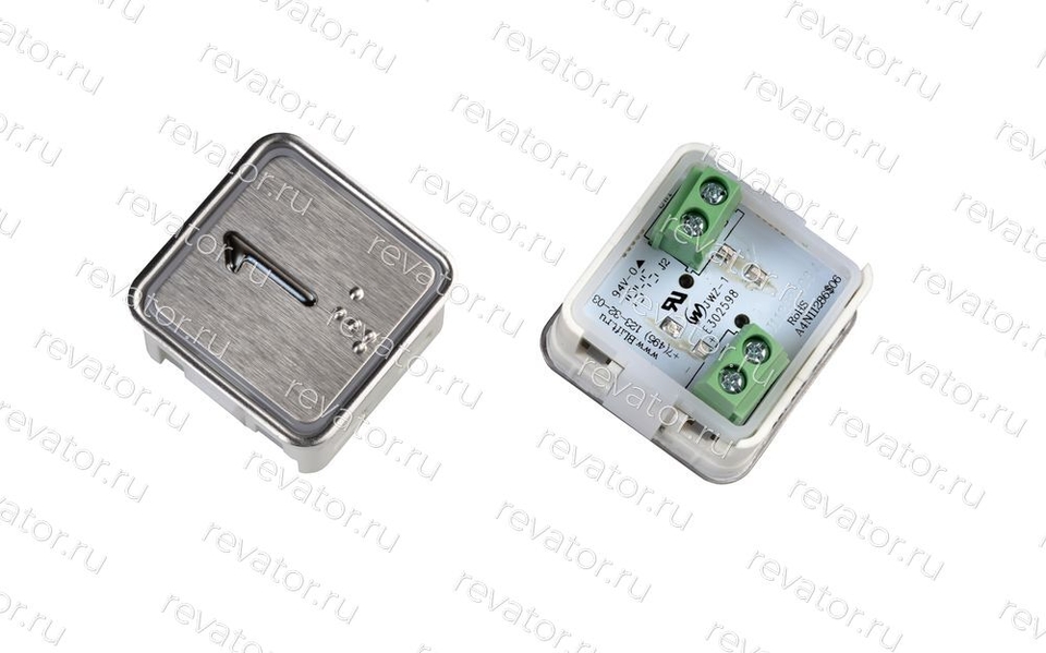 Модуль кнопочный квадратный красная подсветка код брайля "1" A4N11286$06 KA302-S-R-01 ЩЛЗ