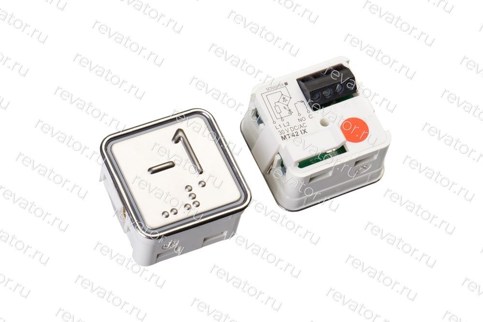 Модуль кнопочный выдавленная надпись красная индикация код брайля MT42 IX "-1" Schaefer