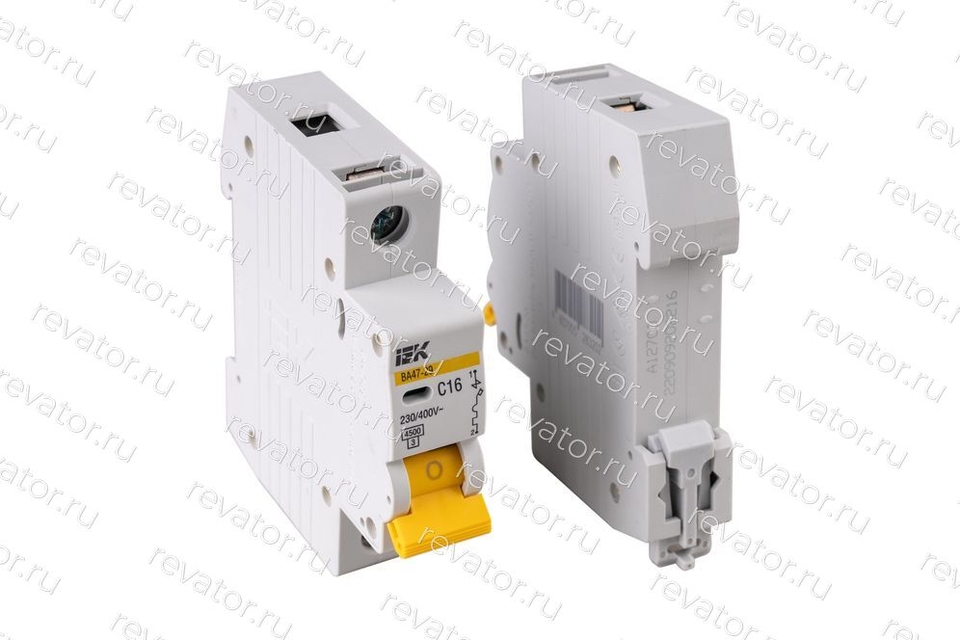 Выключатель автоматический 16А 1P тип C ВА47-29 MVA20-1-016-C ИЭК