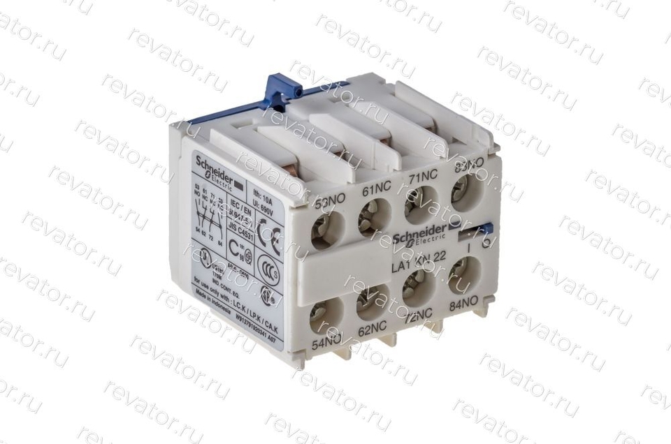 Блок дополнительных контактов 2NO+2NC мгновенного действия для контакторов TeSys K LA1KN22 Schneider Electric