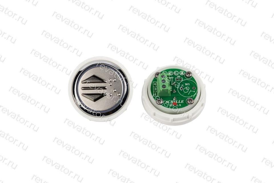 Модуль кнопочный УКЛ с кодом брайля красная подсветка "Открытие дверей" MLK Achille Vega