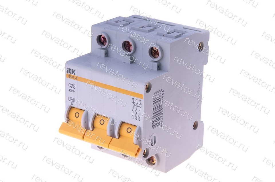 Выключатель автоматический 25А 3P тип C ВА47-29 MVA20-3-025-C ИЭК