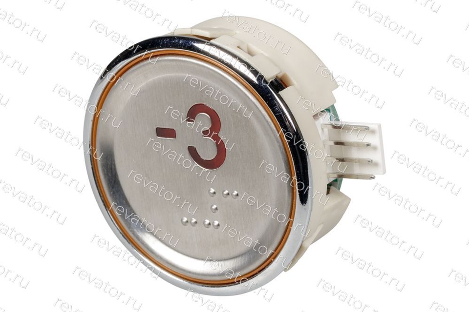Модуль кнопочный круглый красная индикация "-3" AEN55C162*A Sigma