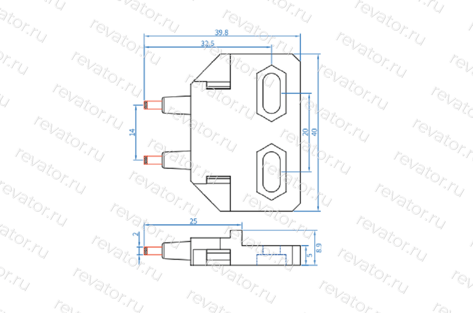 Перемычка контактная торцевая P1-BET JY06-A1Z-2B Janetec