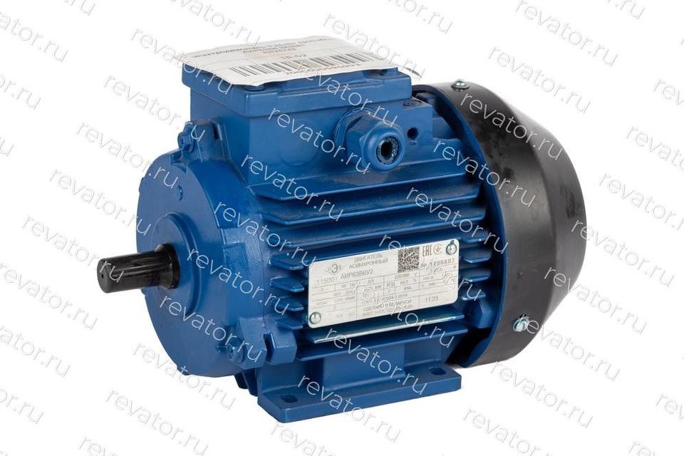 Электродвигатель 0,25кВт 860об/мин АИР63В6-У2-220/380-50 IM1081-Р.К.В.К31Е-ААА МЭЗ