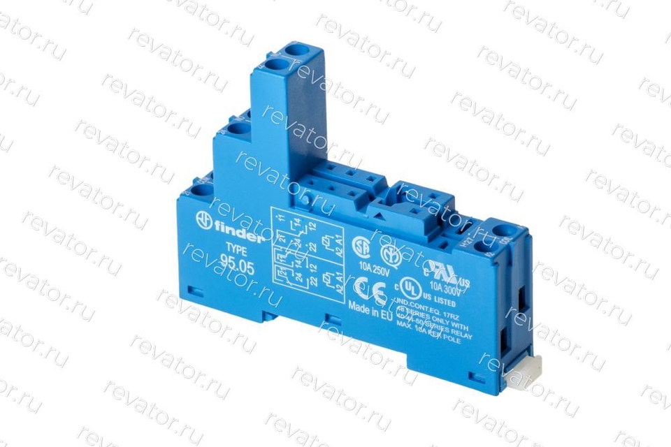 Розетка для реле серий 40.51 40.52  40.61 44.52 44.62 без держателя 95.05.SPA Finder