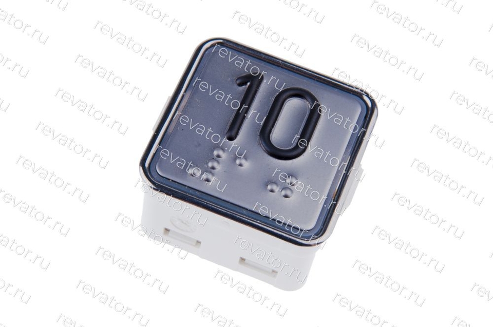 Модуль кнопочный выдавленная надпись красная индикация код брайля MT42RUS "10" Schaefer