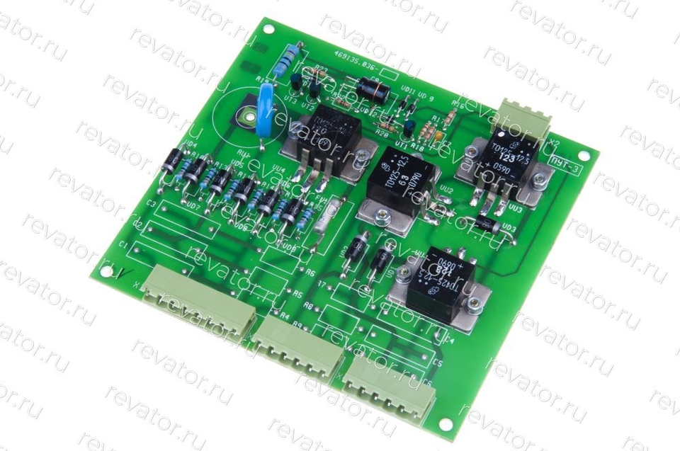 Плата управления тормозом с управлением вентилятором главного привода ПУТ-3 ФАИД.469135.036-02 КМЗ