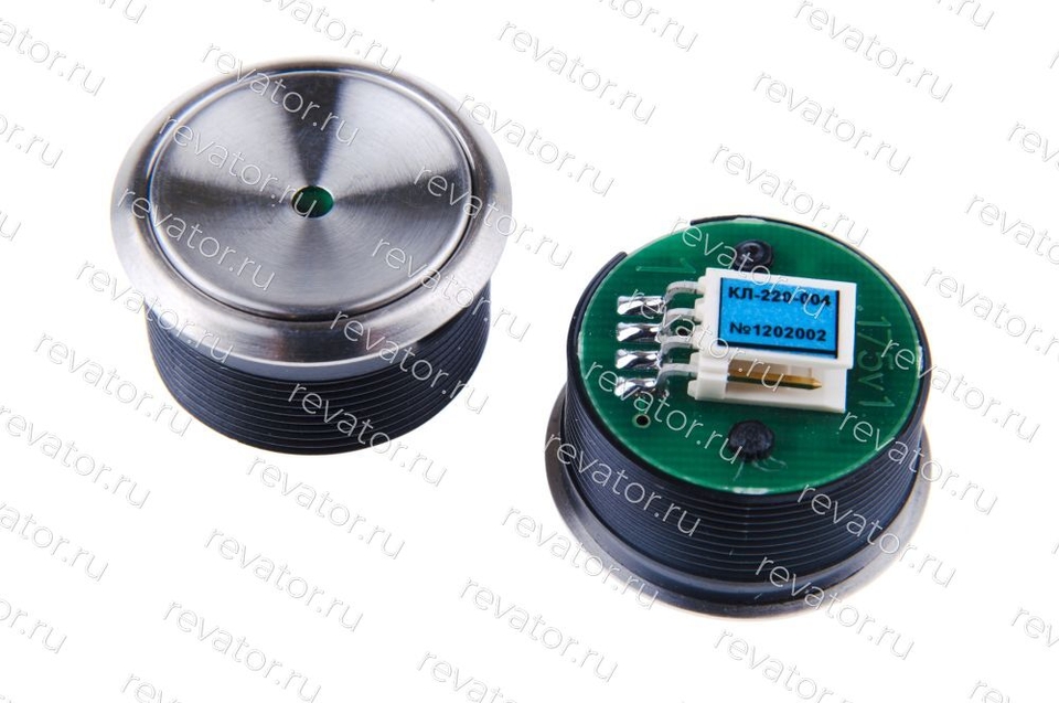 Модуль кнопочный красная точечная индикация шлифованный толкатель КЛ-220-004 ZAA25090CAA2 Otis