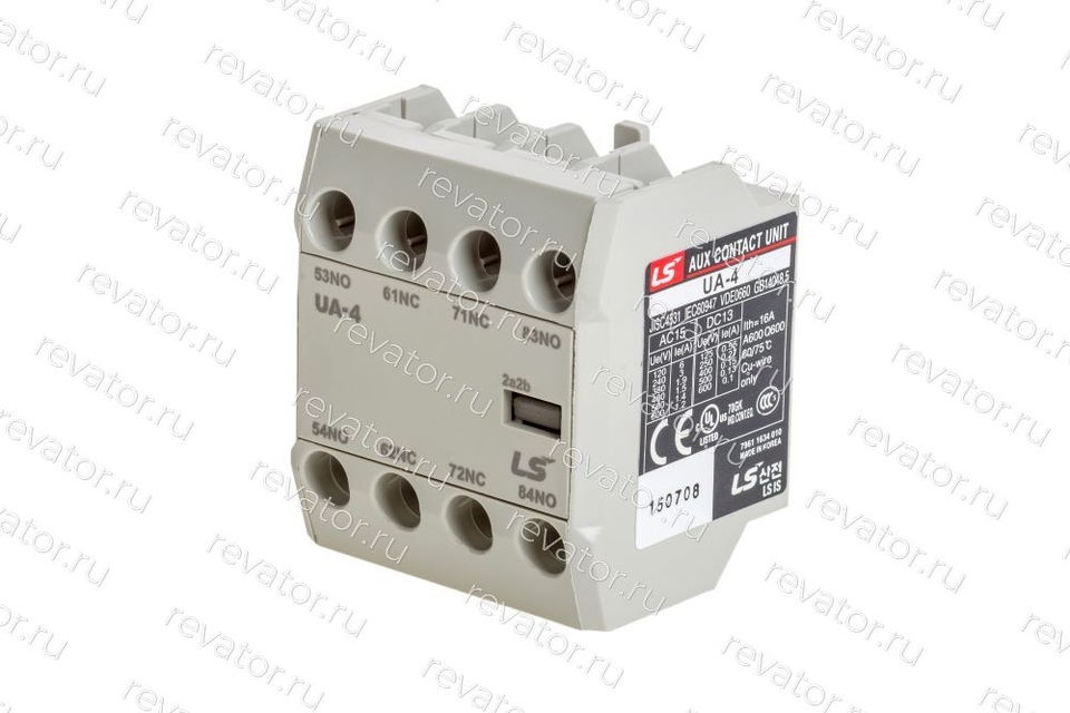 Блок дополнительных контактов фронтальный 2НО+2НЗ UA-4 83361634048 Lsis
