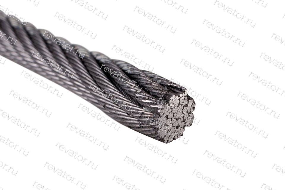 Канат стальной лифтовый 9,5мм PAWO F10 9х17F-IWRC 60,5кН Gustav Wolf