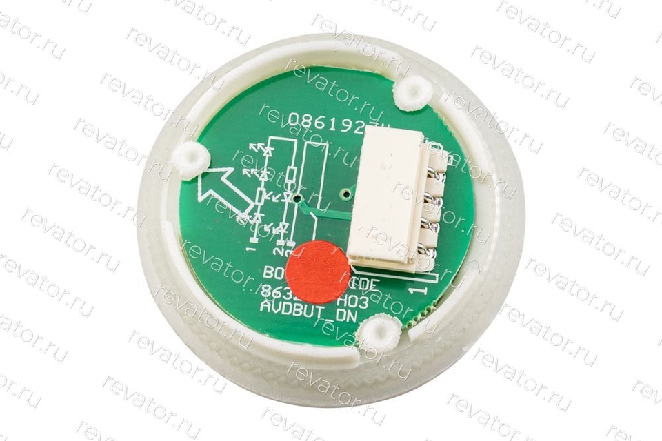 Модуль кнопочный "10" серебристый круглый красная подсветка KDS50 Kone