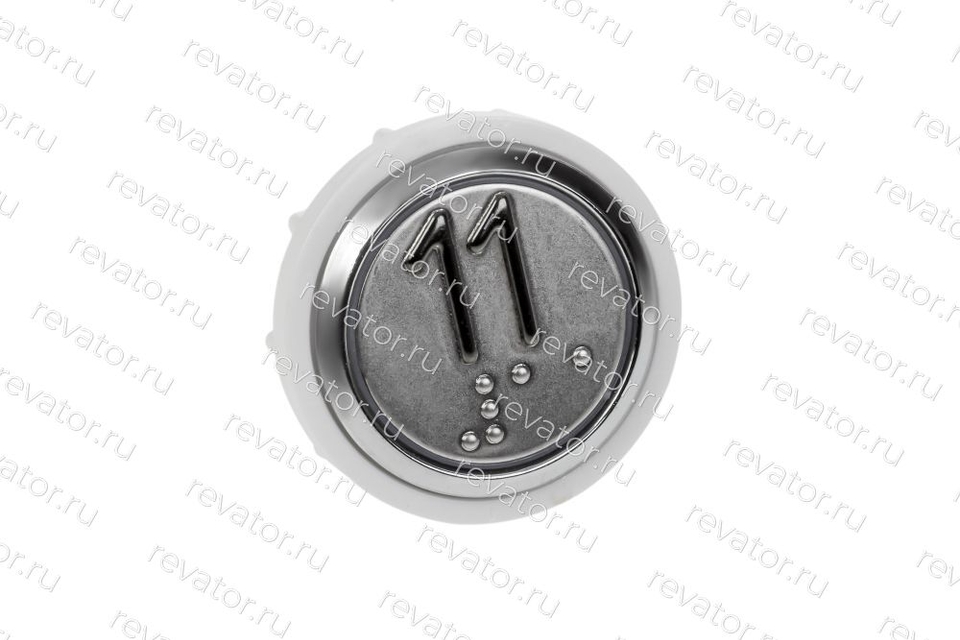 Модуль кнопочный УКЛ с кодом брайля красная подсветка "11" MLK Achille Vega