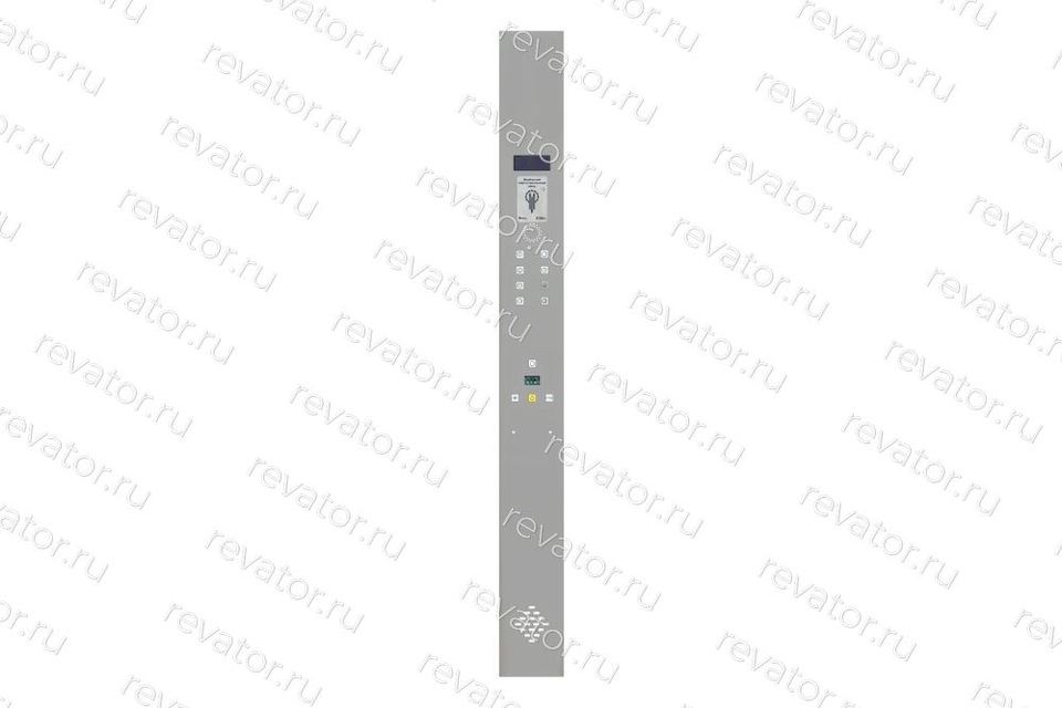 Пост приказов ПЛВ13-К2 колонна этажи -2 - 5 ШУЛМ нержавеющая сталь кнопки ВКЛ13 без ППП табло вентилятор ЩЛЗ