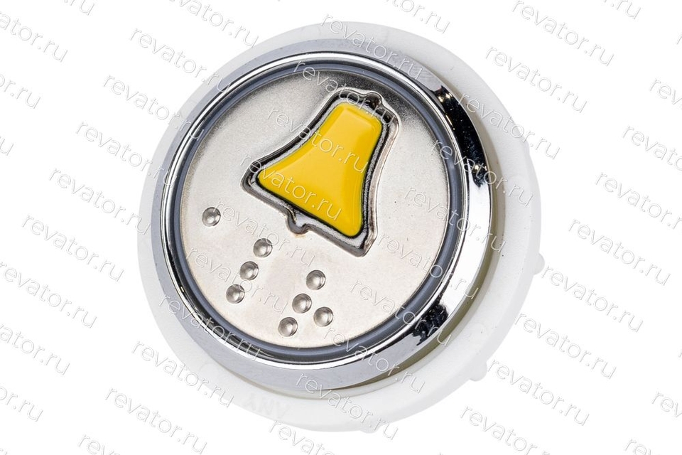 Модуль кнопочный УКЛ красная подсветка с кодом брайля "ῼ" MLK Achille Vega