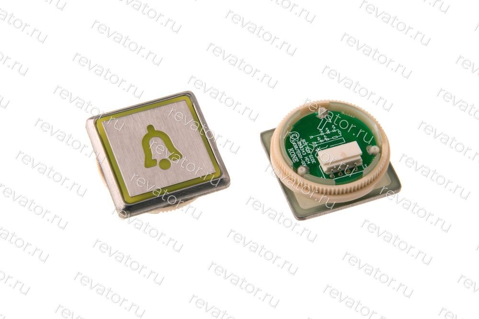 Модуль кнопочный "Вызов диспетчера" серебристый квадратный KDS50 Kone