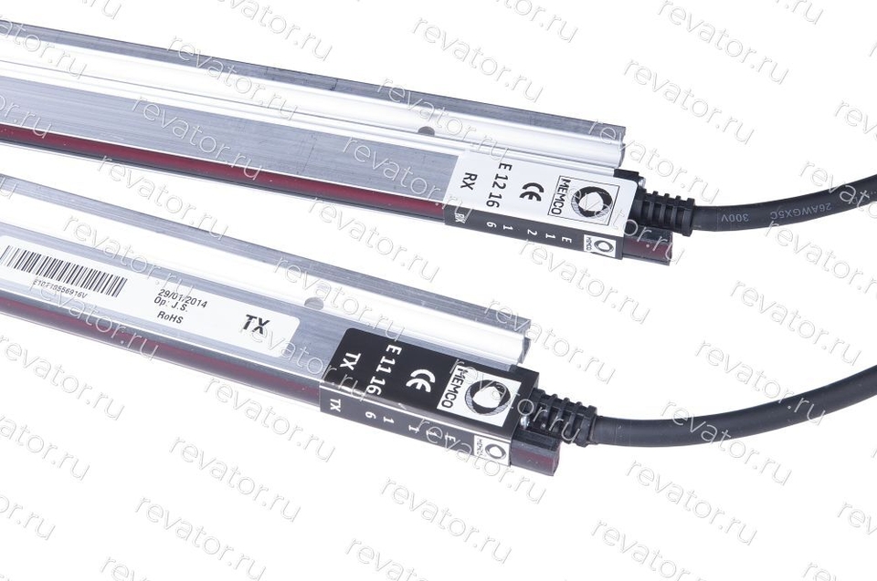 Фотобарьер (световая завеса) E-Series L=1,76м H=10мм кабель подключения 2,7м E1016 Avire (Memco)