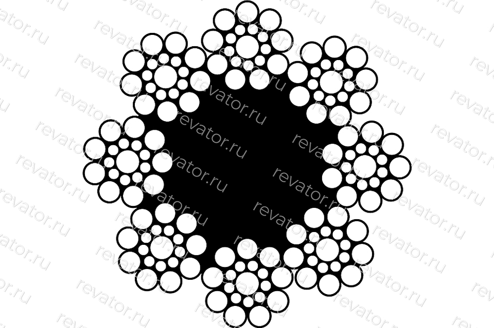 Канат стальной лифтовый 13,0мм EN 12385-5 (DIN 3062) 77,7кН Северсталь-метиз