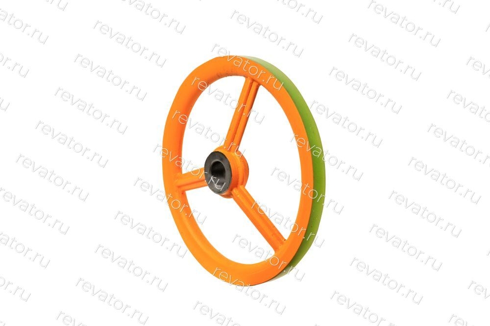 Шкив привода поручня эскалатора три спицы ARES SCE D=458мм W=34мм d=45мм шпонка 10мм Sigma