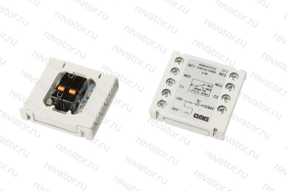 Модуль кнопочный без толкателя красная индикация BF 12-24V 2NO/NC DMG