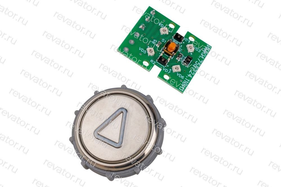 Модуль кнопочный круглый выдавленная надпись "Стрелка" ВКЛ13А-7-52П