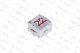 Толкатель (накладка) модуля кнопочного "22" квадратный красный LG Sigma