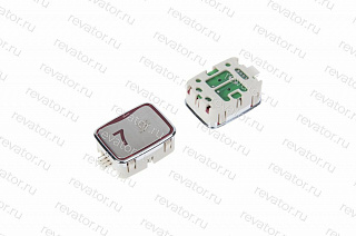 Модуль кнопочный красная подсветка код брайля AK-25B "7" AEN04C049*A Sigma