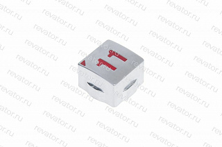 Толкатель (накладка) модуля кнопочного "11" квадратный красный LG Sigma
