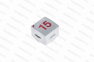 Толкатель (накладка) модуля кнопочного "15" квадратный красный LG Sigma