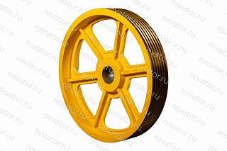 Шкив канатоведущий 750х6х13 лебедки 18ATF TAB260B1 Otis