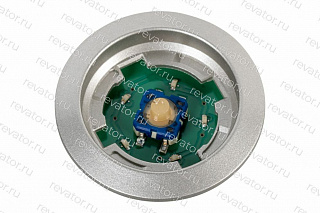 Модуль кнопочный вызов ведомый серый обод янтарная подсветка KSS KM804342G10 Kone