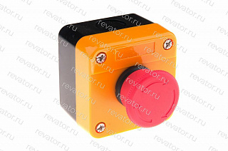 Кнопка "стоп" с фиксацией в корпусе красная НЗ GB2-J174 Китай
