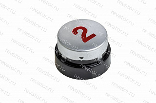 Толкатель (накладка) модуля кнопочного "2" круглый красный LG Sigma