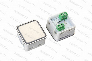 Модуль кнопочный квадратный белая подсветка "без символов" A4N11286$06 KA302-S-W-BLN ЩЛЗ