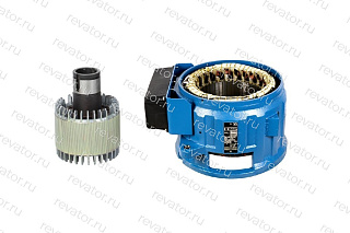 Сборка мотора 5кВт две скорости с ротором ZAA9676AX55T Otis