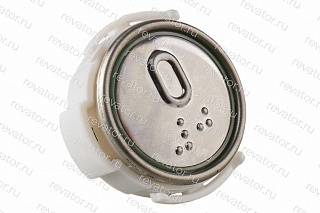 Модуль кнопочный красная подсветка со шрифтом Брайля "0" АК1-01-КР ВЯАЛ.6618.001-01