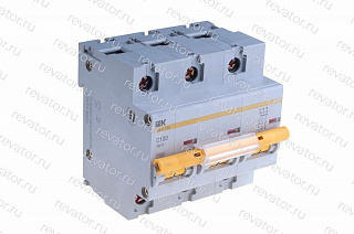 Выключатель автоматический ВА47-100 3P 100А 4,5кА характеристика C MVA40-3-100-C ИЭК