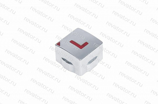 Толкатель (накладка) модуля кнопочного "L" квадратный красный LG Sigma