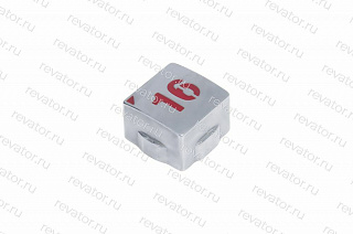 Толкатель (накладка) модуля кнопочного "16" квадратный красный LG Sigma