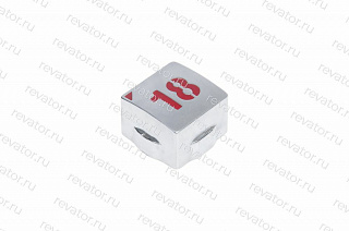 Толкатель (накладка) модуля кнопочного "18" квадратный красный LG Sigma